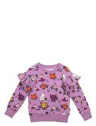 Roses Sweatshirt Purple Martinex