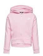 Nkg Club Fleece High Low Fz Hd / Nkg Club Fleece High Low Fz Pink Nike