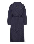 Slumina Coat Navy Soaked In Luxury