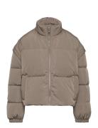 Detachable Down Puffer Jacket Beige Rosemunde Kids