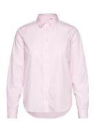 Reg Poplin Gingham Shirt Pink GANT