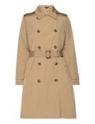 Belted Double-Breasted Trench Coat Beige Lauren Ralph Lauren