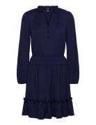 Str Matte Jersey-Dress Navy Lauren Ralph Lauren