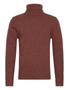 High Neck Knit Sweather Burgundy Revolution