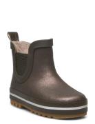 Short Winter Wellies - Glitter Khaki Mikk-line