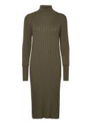 Srfelina Rollneck Dress Knit Green Soft Rebels