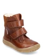 Boots - Flat - With Velcro Brown ANGULUS