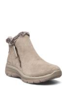 Womens Relaxed Fit Easy Going - High Zip Beige Skechers