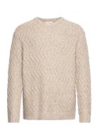 Esflen Ls Crewneck Knit M Cream Enkel Studio