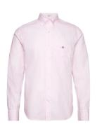 Reg Classic Poplin Stripe Shirt Pink GANT