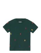 Polo Pony Cotton Mesh Tee Green Ralph Lauren Baby