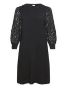 Carfoila L/S O-Neck Dress Jrs Bf Black ONLY Carmakoma