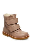 Boots - Flat - With Velcro Brown ANGULUS