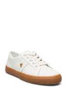 Janson Iv Action Leather Trainer White Lauren Ralph Lauren