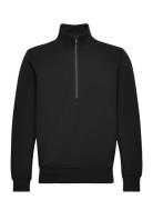 Breathable Zip-Neck Sweatshirt Black Mango