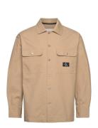 Workwear Utility Overshirt Beige Calvin Klein Jeans