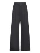 Relaxed Pleated Chinos Black Hope