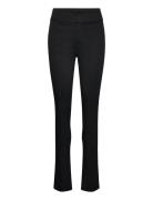 Trousers W/ Slit Black Rosemunde