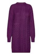 Vikana L/S Detailed Knit Dress /B Purple Vila