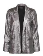 Slronya Blazer Ls Silver Soaked In Luxury