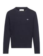 Shield Lambswool C-Neck Navy GANT