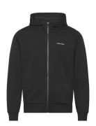 Micro Logo Repreve Hoodie Jacket Black Calvin Klein