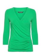 Surplice Jersey Top Green Lauren Ralph Lauren