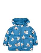 Mouse All Over Hooded Anorak Blue Bobo Choses