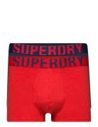 Trunk Dual Logo Double Pack Red Superdry