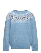 Sweater Knitted Fairisle Blue Lindex