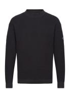 Badge Relaxed Sweater Black Calvin Klein Jeans