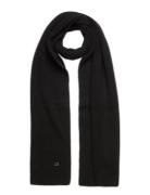 Re-Lock Knit Scarf 30X180 Black Calvin Klein