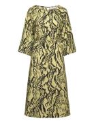 Mschtheresia Taila 3/4 Dress Aop Yellow MSCH Copenhagen