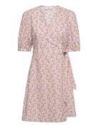 Berin Haddis 2/4 Wrap Dress Aop Patterned MSCH Copenhagen