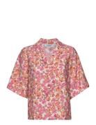 Mschadanaya Ladonna 2/4 Shirt Aop Pink MSCH Copenhagen