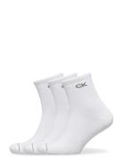 Ck Men Short Sock 3P White Calvin Klein