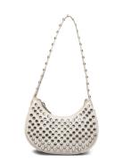 Studded Shoulder Bag White Mango