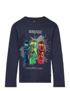 Lwtano 100 - T-Shirt L/S Navy LEGO Kidswear