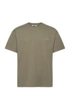 Crew T-Shirt Khaki Les Deux