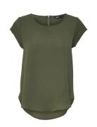 Onlvic S/S Solid Top Ptm Khaki ONLY