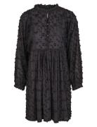 Julia Button Dress Black Once Untold