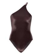 Asymmetric Swimsuit Purple Filippa K