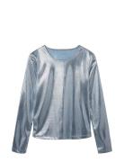 Nlfnirror Ls Crop Top Silver LMTD