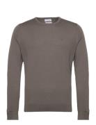 Merino Rws Crew Neck Sweater Brown Calvin Klein