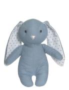 Elina, Rabbit In Cotton And Linen Fabric, Blue Blue Teddykompaniet