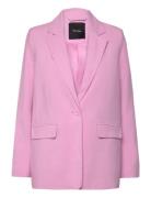 Vmcarmen Ls Loose Blazer Noos Pink Vero Moda