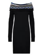 Fair Isle Off-The-Shoulder Sweater Dress Black Lauren Ralph Lauren