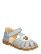 Sandals - Flat - Closed Toe Blue ANGULUS