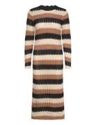Objwasi L/S O-Neck Knit Dress 131 Brown Object