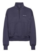 Marble Canyon French Terry Quarter Zip Blue Columbia Sportswear